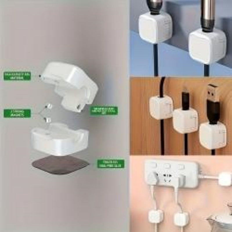 Magnetic Charging Data Cable Desktop Cable Organizer Mouse Cable Non-marking Self-adhesive Fixed Cable Winder