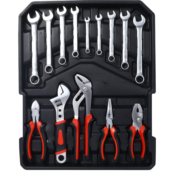 899 Piece Men's Home Repair Tool Set With 4 Drawers Tool Box Organizer